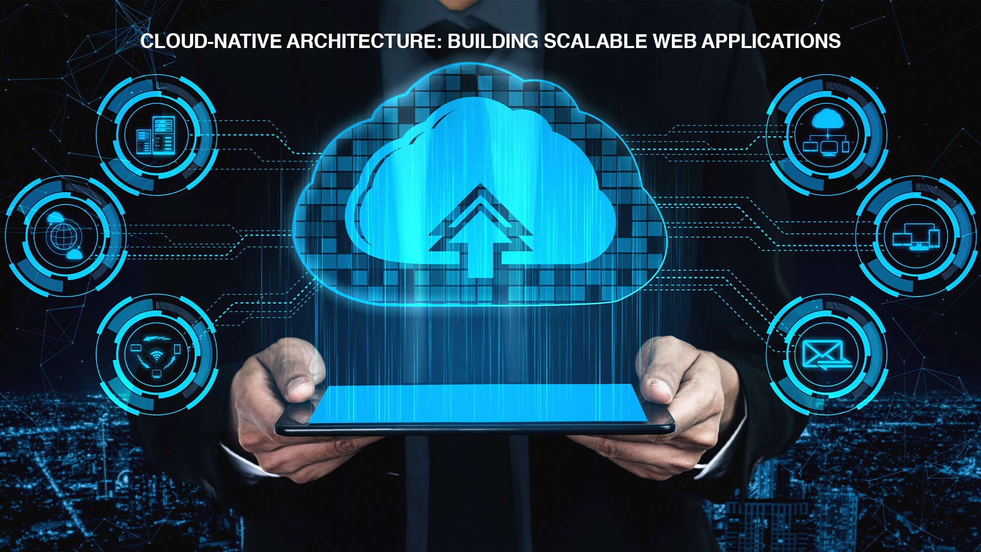 Cloud-native architecture diagram for scalable web applications 2026